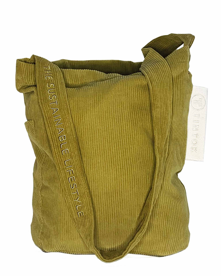 Mati Corduroy Bag - Olive