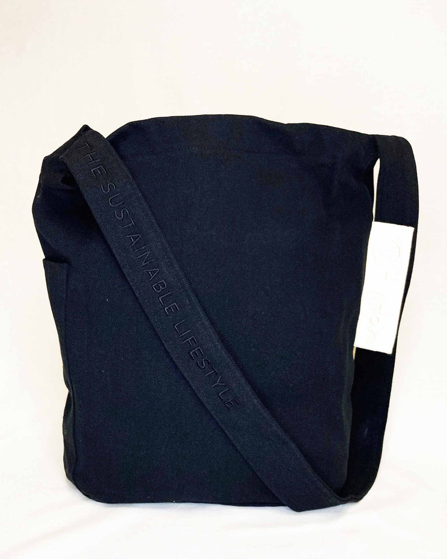 Mira Canvas Bag - Jet Black