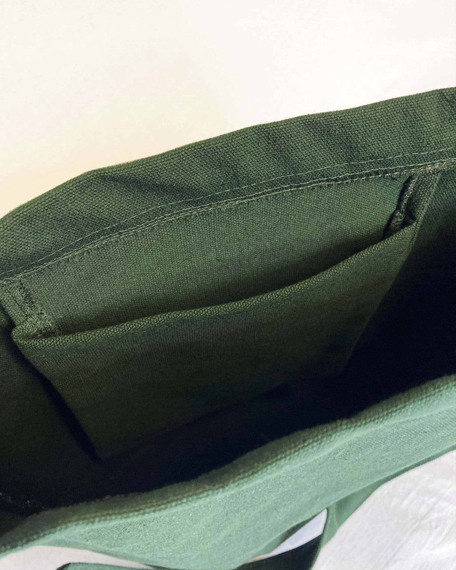 Mira Canvas Bag - Forest Green