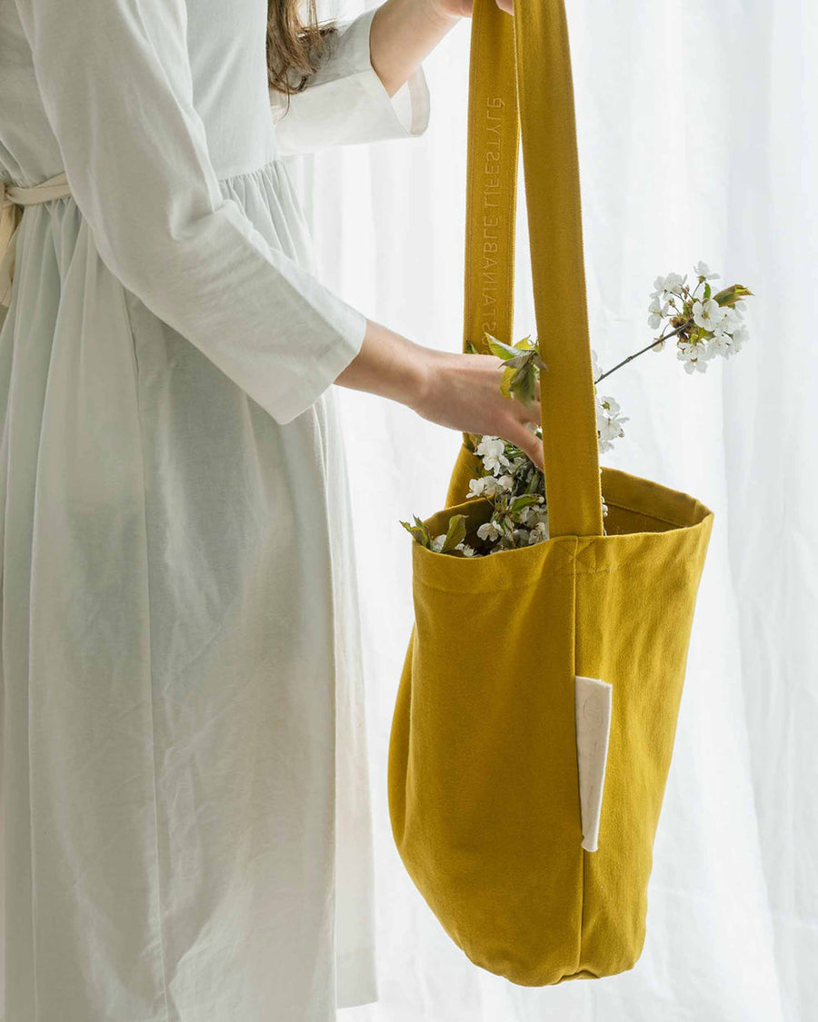 Mira Canvas Bag - Mustard