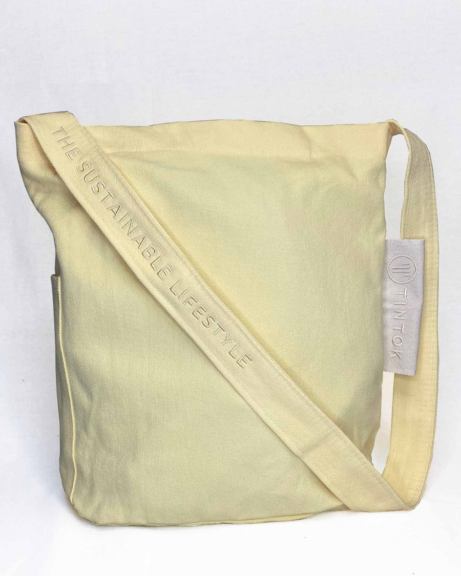 Mira Canvas Bag - Pastel Yellow