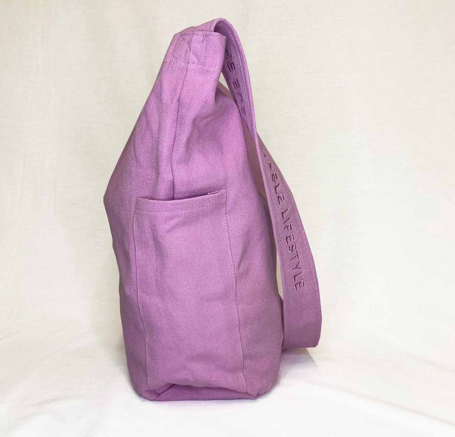 Mira Canvas Bag - Purple