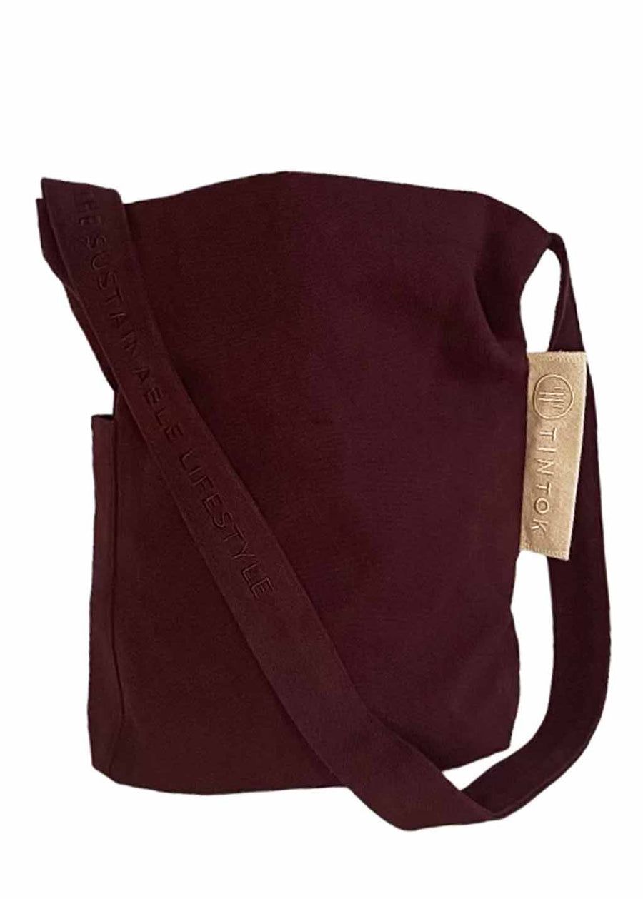 Mira Canvas Bag - Wine