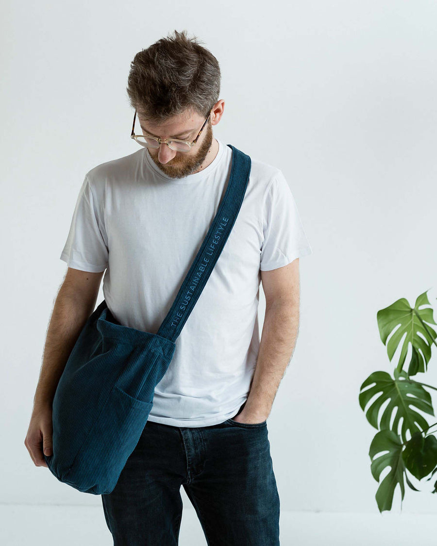 Mati Corduroy Bag - Dark Denim